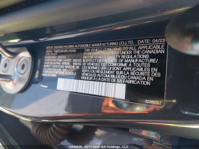 Polestar 2 2023 YSMED3KA9PL170758 Image 9