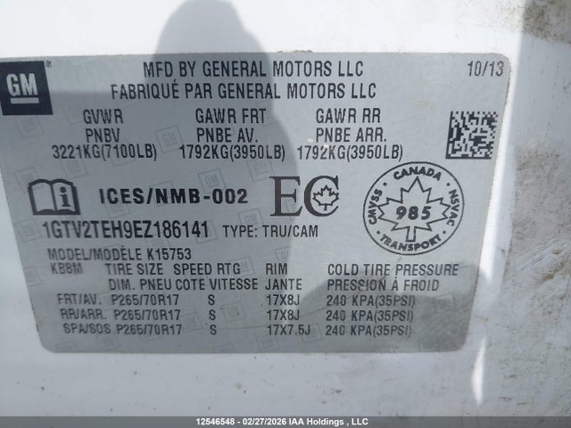 1GTV2TEH9EZ186141 GMC SIERRA 1500