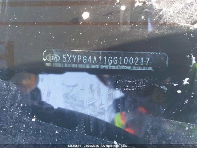 5XYPG4A11GG100217 KIA Sorento Lx/l