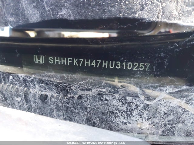 SHHFK7H47HU310257 Honda Civic Sport