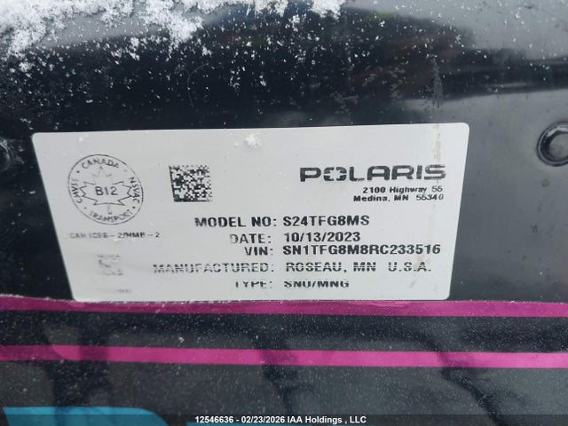 SN1TFG8M8RC233516 Polaris Khaos
