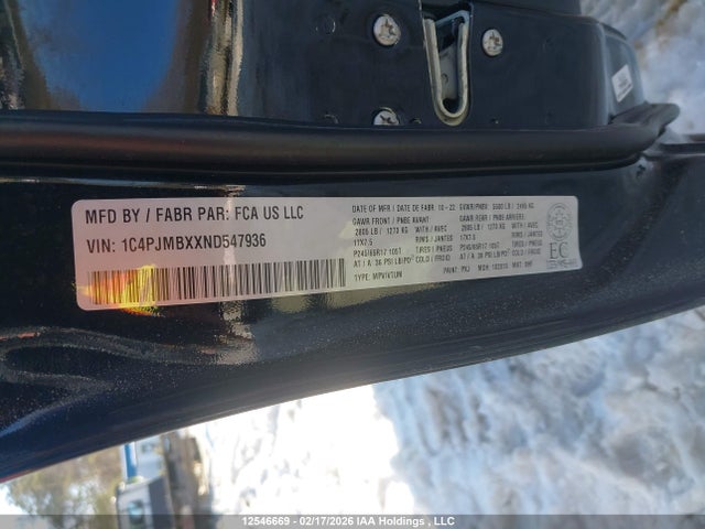1C4PJMBXXND547936 Jeep Cherokee Trailhawk