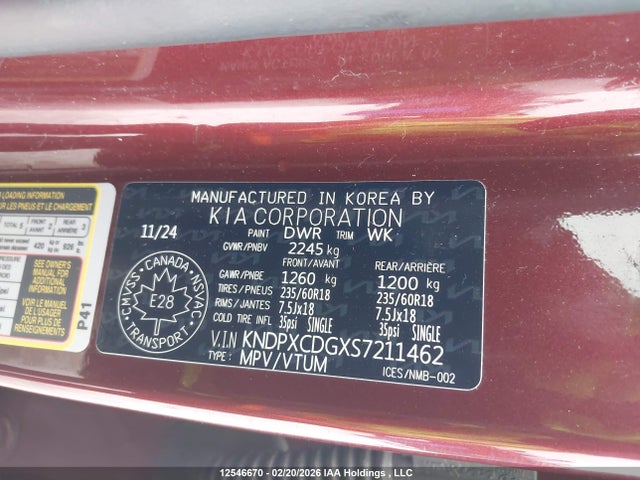 KNDPXCDGXS7211462 KIA SPORTAGE HYBRID