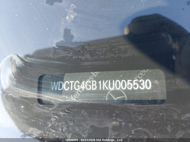 WDCTG4GB1KU005530 Mercedes-Benz Gla 250 4matic