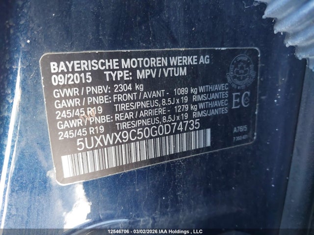 5UXWX9C50G0D74735 BMW X3 2.8i