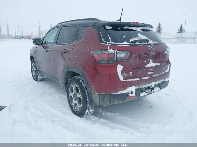 Aukcja sprzedaży 2022 Jeep Compass Trailhawk, vin: 3C4NJDDBXNT220603, numer aukcji: 12546728