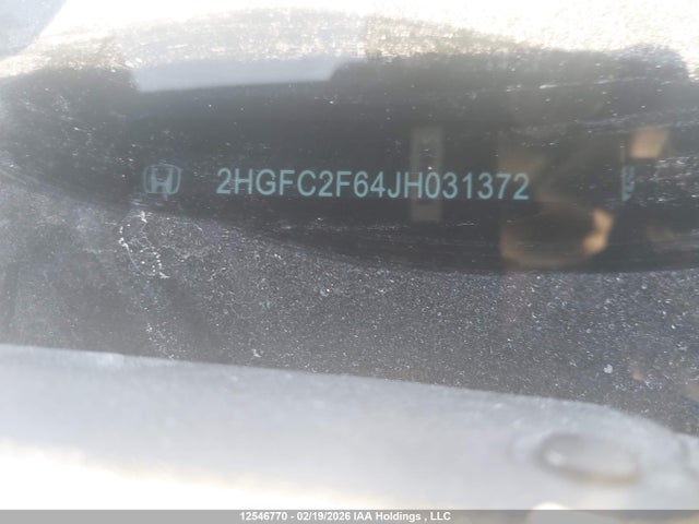 Продаж на аукціоні авто 2018 Honda Civic, vin: 2HGFC2F64JH031372, номер лоту: 12546770