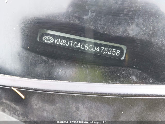 Aukcja sprzedaży 2012 Hyundai Tucson Gl, vin: KM8JTCAC6CU475358, numer aukcji: 12546834
