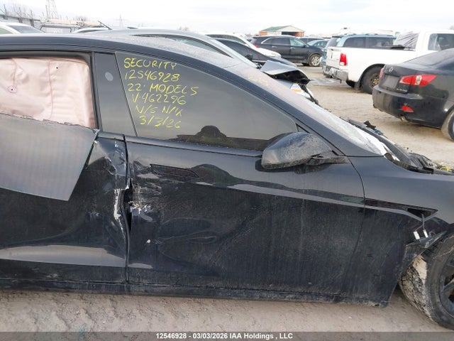 2022 Tesla Model S Plaid მანქანა იყიდება აუქციონზე, vin: 5YJSA1E67NF462296, აუქციონის ნომერი: 12546928