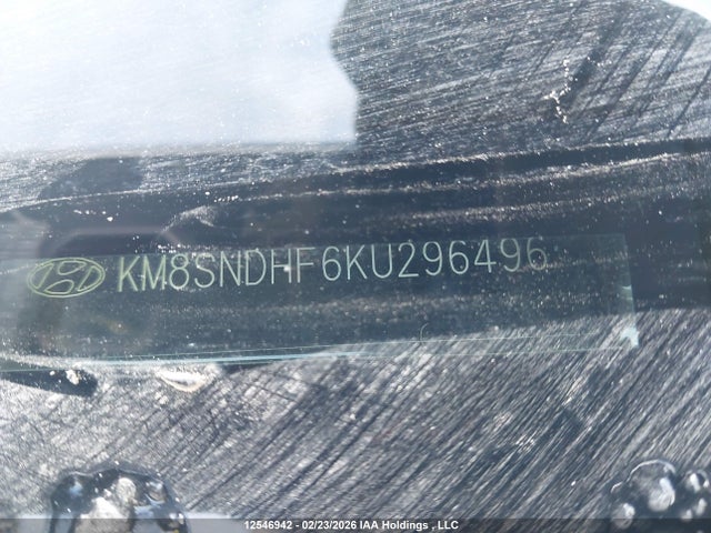 KM8SNDHF6KU296496 Hyundai Santa Fe Xl Luxury