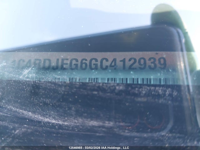 1C4RDJEG6GC412939 Dodge Durango Citadel