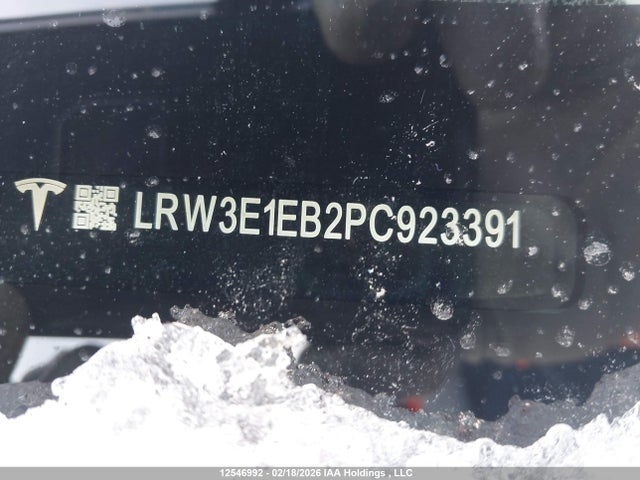 Продажа на аукционе авто 2023 Tesla Model 3 Long Range, vin: LRW3E1EB2PC923391, номер лота: 12546992