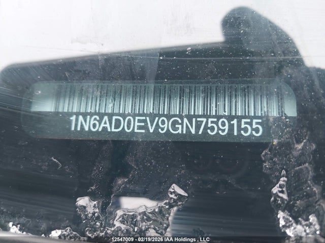12547009 :رقم المزاد ، 1N6AD0EV9GN759155 vin ، 2016 Nissan Frontier Pro-4x مزاد بيع