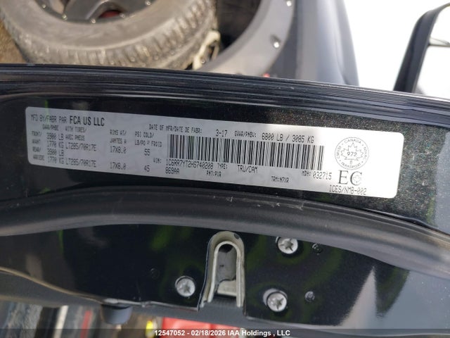 Aukcja sprzedaży 2017 Ram 1500 Rebel, vin: 1C6RR7YT2HS740208, numer aukcji: 12547052