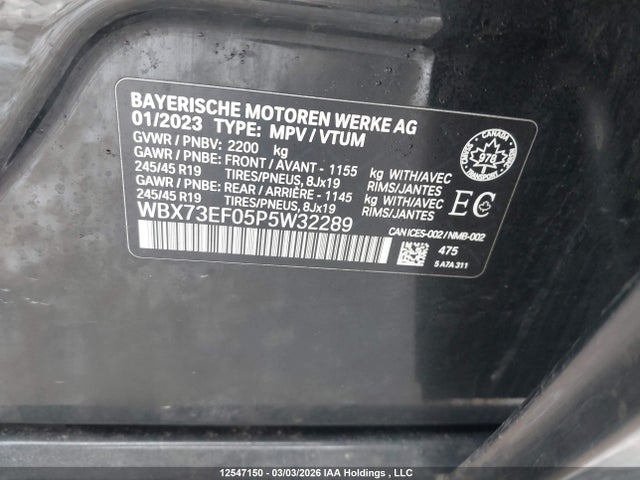 WBX73EF05P5W32289 BMW X1 Xdrive28i