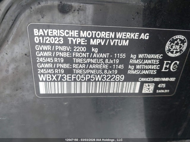 WBX73EF05P5W32289 BMW X1 Xdrive28i