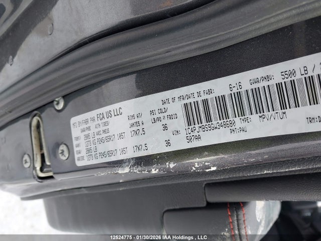1C4PJMBS9GW348680 Jeep Cherokee Trailhawk