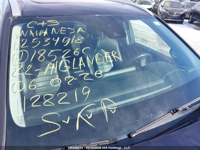 5TDGZRBH5NS185260 Toyota Highlander Xle