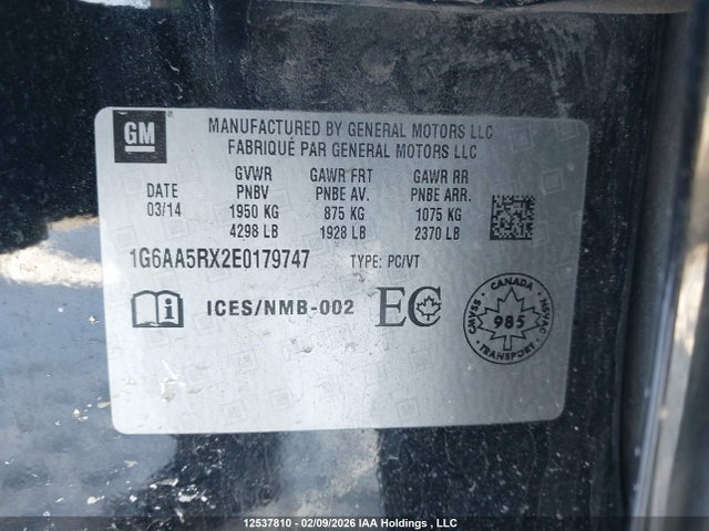 Cadillac Ats Turbo 2014 1G6AA5RX2E0179747 Image 19