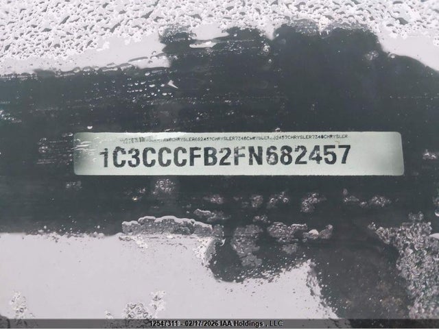 12547311 :رقم المزاد ، 1C3CCCFB2FN682457 vin ، 2015 Chrysler 200 Lx مزاد بيع