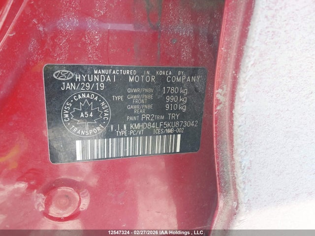 KMHD84LF5KU873042 Hyundai Elantra Preferred