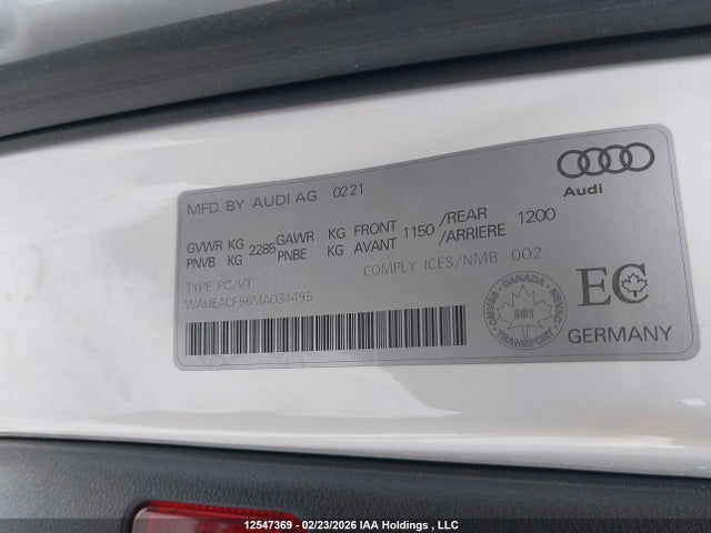 WAUEACF56MA034495 Audi A5 2.0t Technik