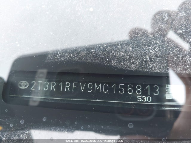 Aukcja sprzedaży 2021 Toyota Rav4, vin: 2T3R1RFV9MC156813, numer aukcji: 12547388
