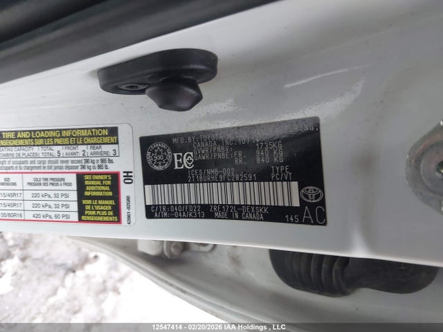 Aukcja sprzedaży 2015 Toyota Corolla S, vin: 2T1BURHE9FC282591, numer aukcji: 12547414