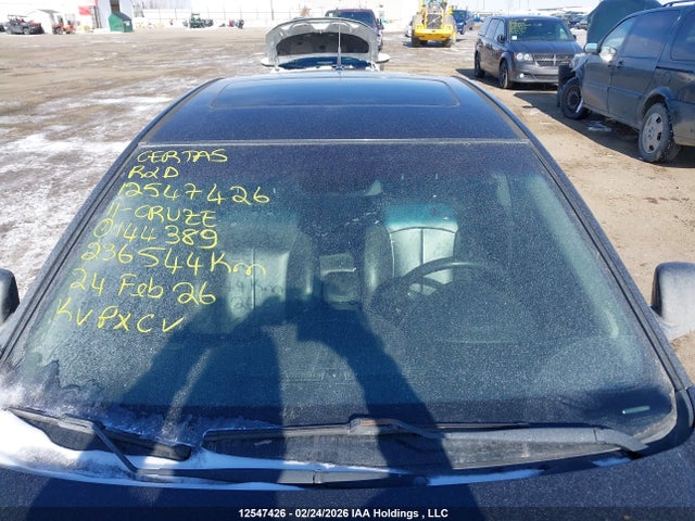 12547426 :رقم المزاد ، 1G1PG5S97B7144389 vin ، 2011 Chevrolet Cruze Lt مزاد بيع