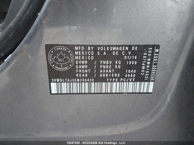 3VWDL7AJ3EM266428 Volkswagen Jetta