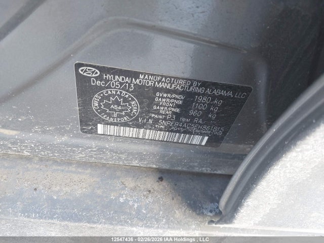 Hyundai SONATA GLS 2014 5NPEB4AC5EH861815 Image 9