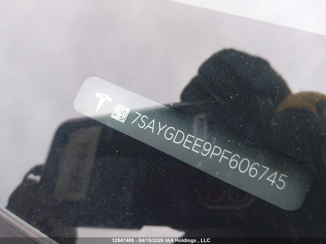 Aukcja sprzedaży 2023 Tesla Model Y Long Range, vin: 7SAYGDEE9PF606745, numer aukcji: 12547485