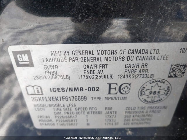 2GKFLVEK7F6176699 GMC Terrain