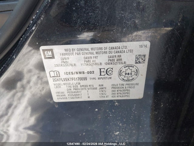 2GKFLVEK7F6176699 GMC Terrain