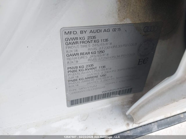 WA1VFCFL0FA097897 Audi A4 Allroad 2.0t Technik