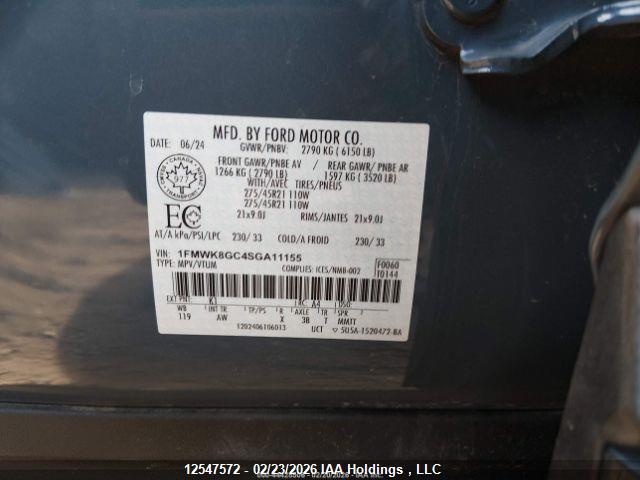 1FMWK8GC4SGA11155 Ford Explorer St