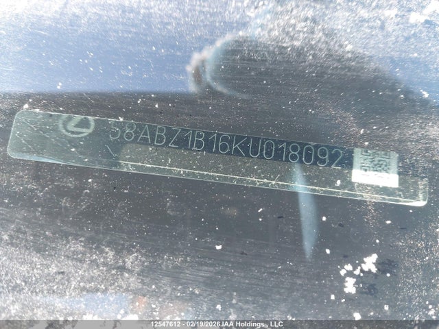 58ABZ1B16KU018092 Lexus Es 350 350
