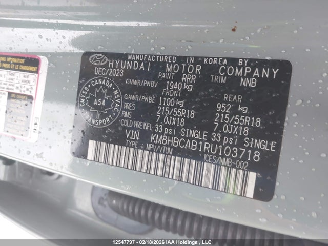 KM8HBCAB1RU103718 Hyundai Kona Sel