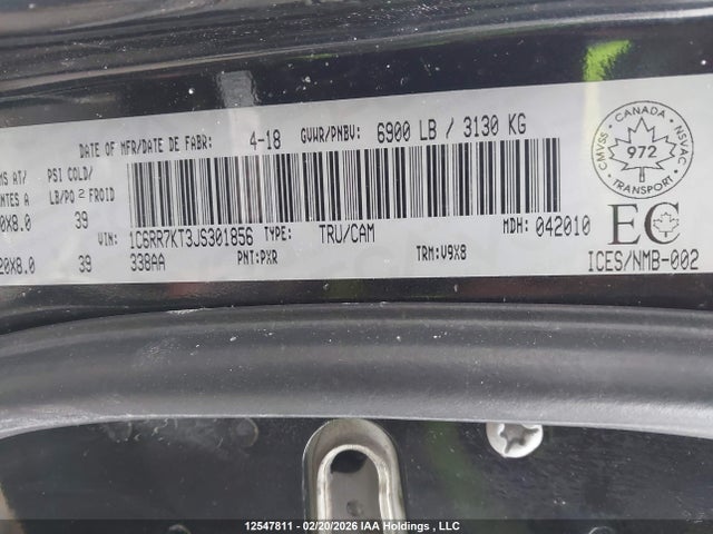 RAM 1500 St 2018 1C6RR7KT3JS301856 Image 9