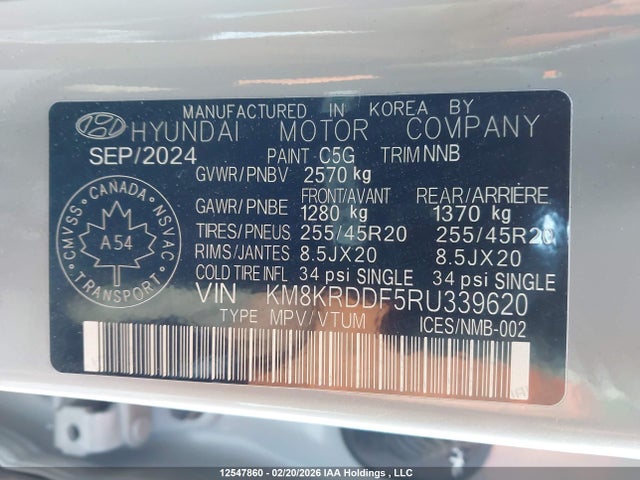 Продаж на аукціоні авто 2024 Hyundai Ioniq 5 Preferred Long Range With Ultimate Package, vin: KM8KRDDF5RU339620, номер лоту: 12547860