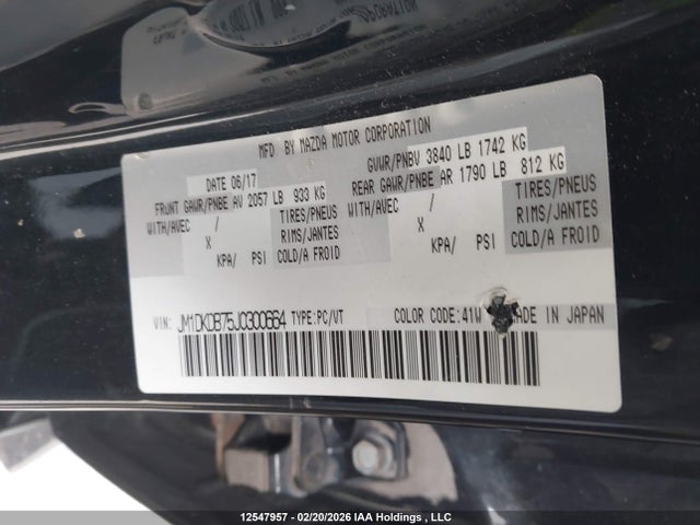 JM1DKDB75J0300664 Mazda Cx-3 Gx