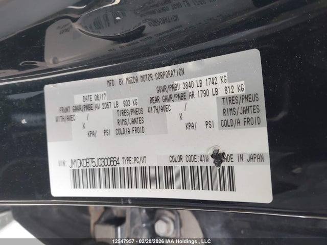 JM1DKDB75J0300664 Mazda Cx-3 Gx