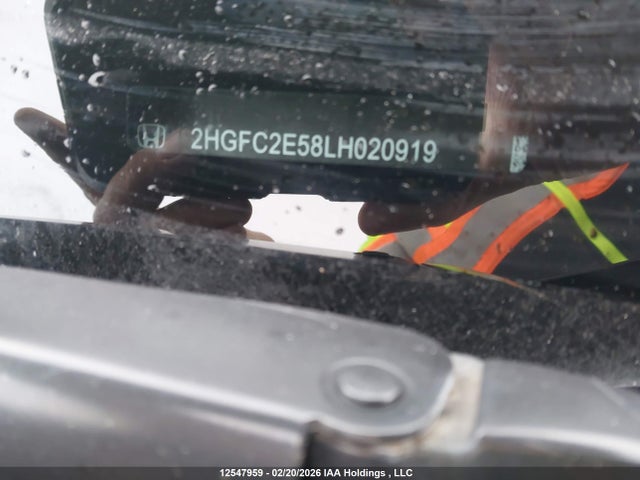 Aukcja sprzedaży 2020 Honda Civic Lx, vin: 2HGFC2E58LH020919, numer aukcji: 12547959
