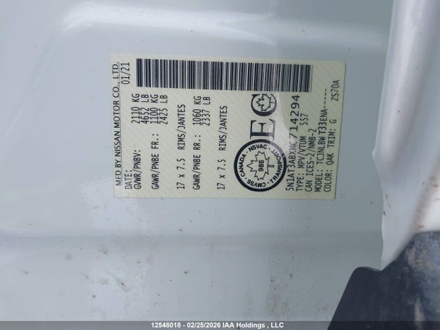 Nissan ROGUE S 2021 5N1AT3ABXMC714294 Image 9