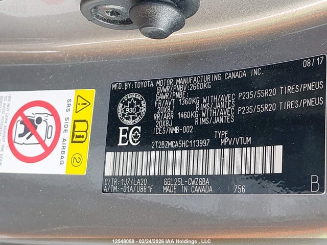 Lexus RX 350 2017 2T2BZMCA5HC113997 Image 9
