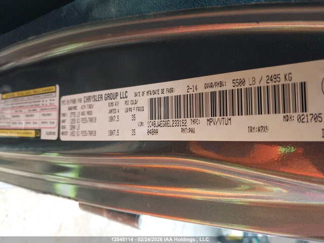 Jeep Wrangler 2014 1C4BJWEG8EL233192 Image 9