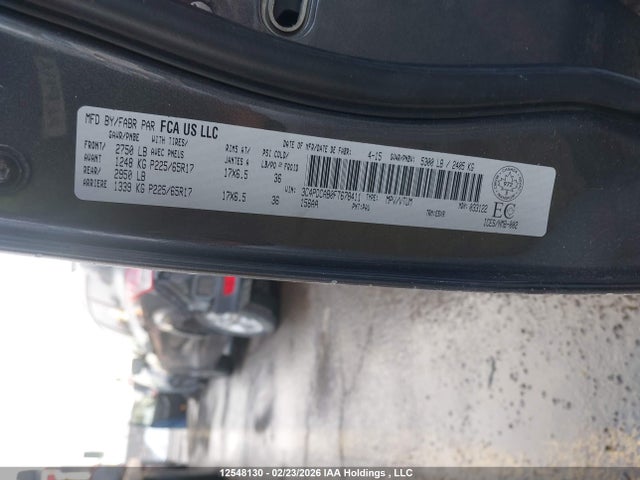 Dodge JOURNEY SE 2015 3C4PDCAB0FT678411 Image 9