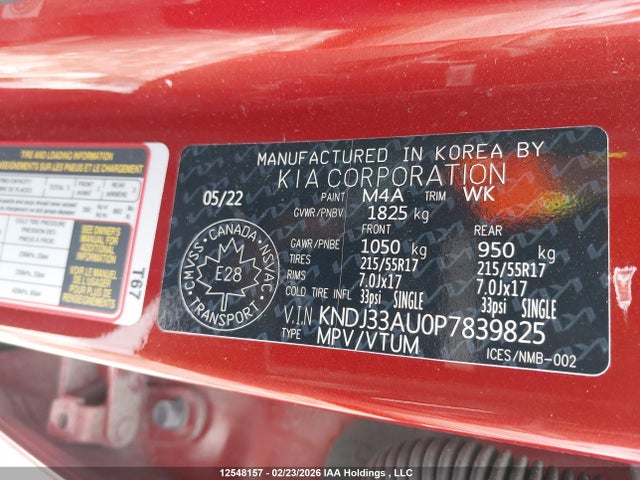 KNDJ33AU0P7839825 KIA Soul