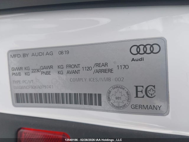 WAUANCF50KA079741 Audi A5 45 Komfort