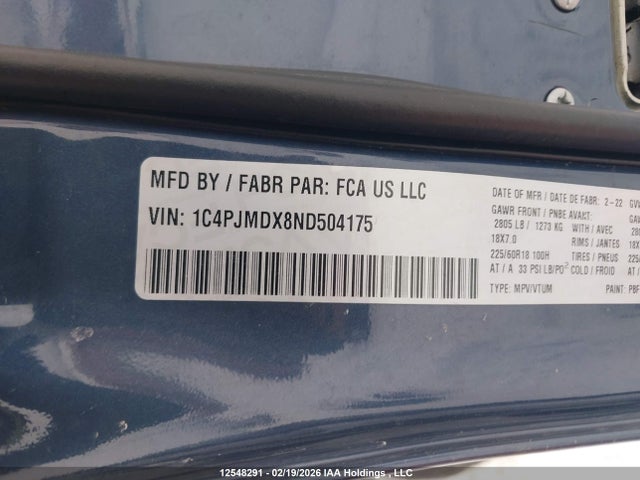 Jeep Cherokee Limited 2022 1C4PJMDX8ND504175 Image 9